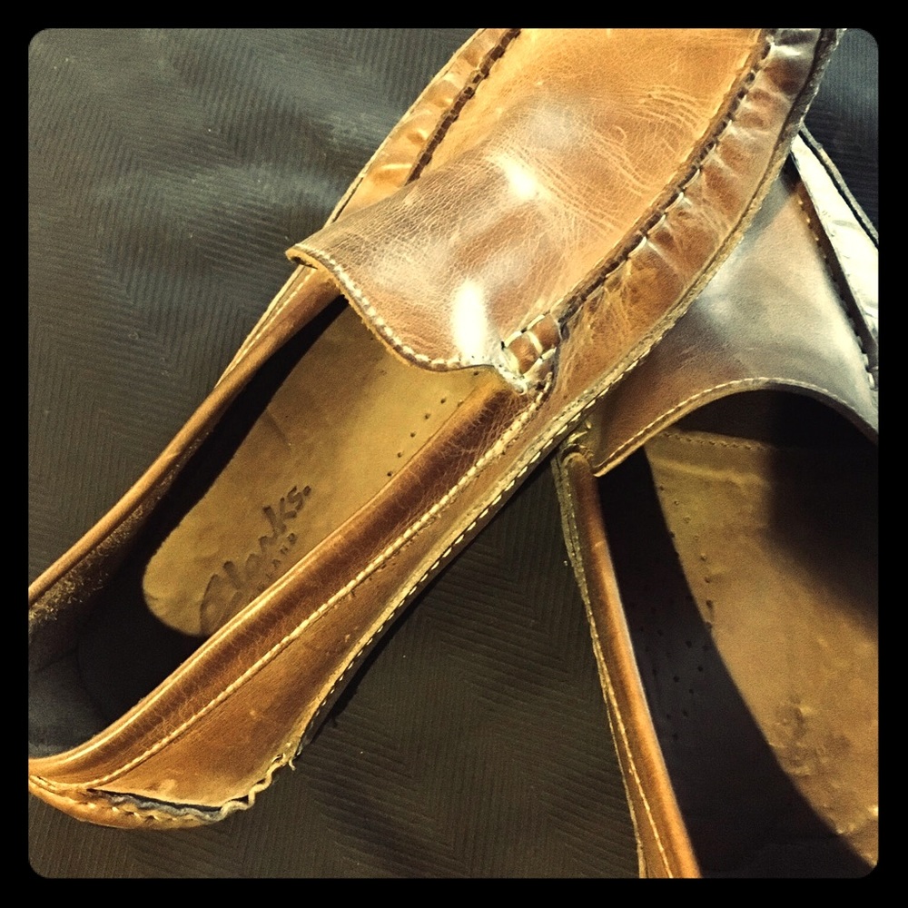 Clark’s leather boat shoes